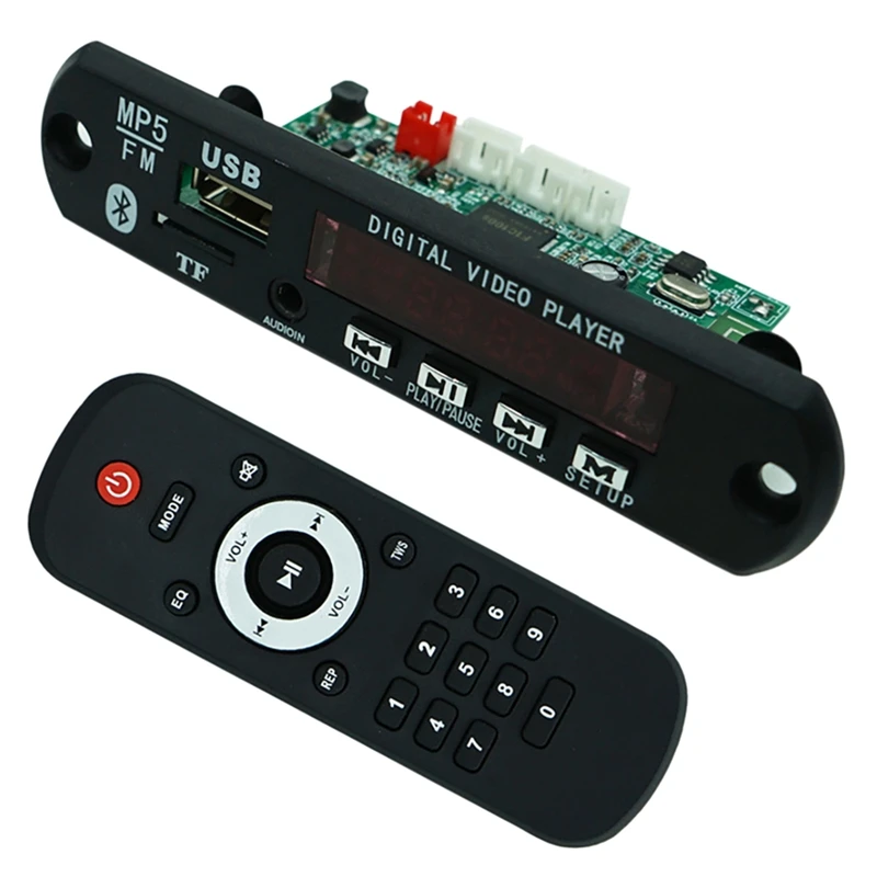 

Bluetooth MP5 декодер 1080P видео FM радио Модульная плата усилителя