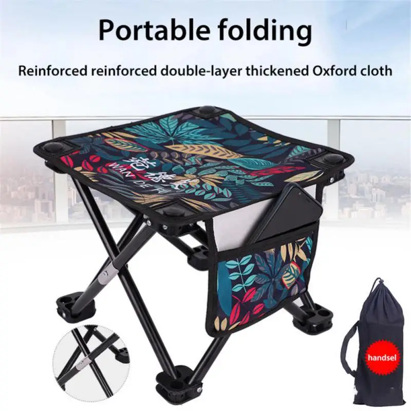 

Camouflage Fishing Chair Outdoor Folding Picnic Camping Stool Portable Art Sketching Chair Maza Chair Bearing Capacity 150kg