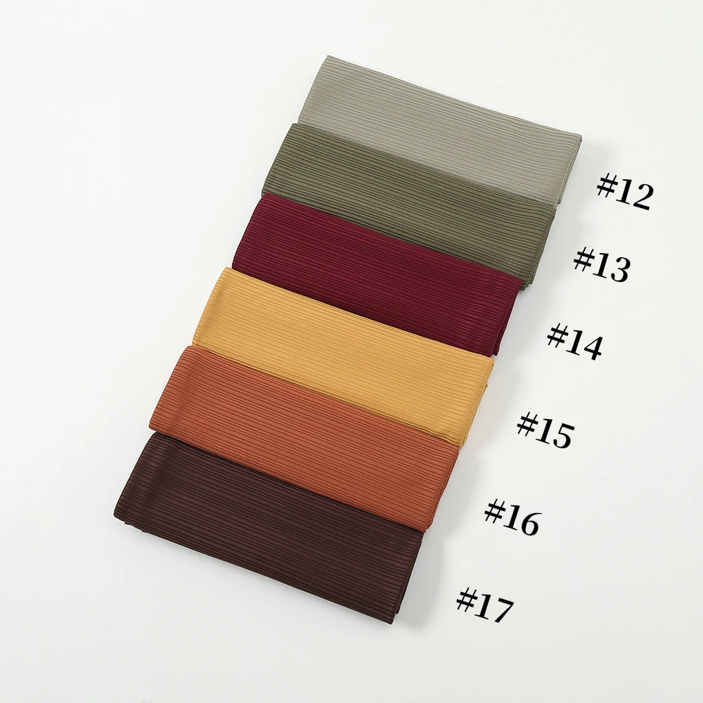 Рифленая хлопчатобумажная стандартная женская мусульманская повязка на голову