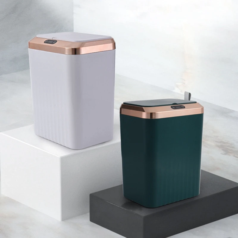 

Smart Sensor Trash Can Automatic Electronic Trash Can Kitchen Toilet Bathroom Storage Box