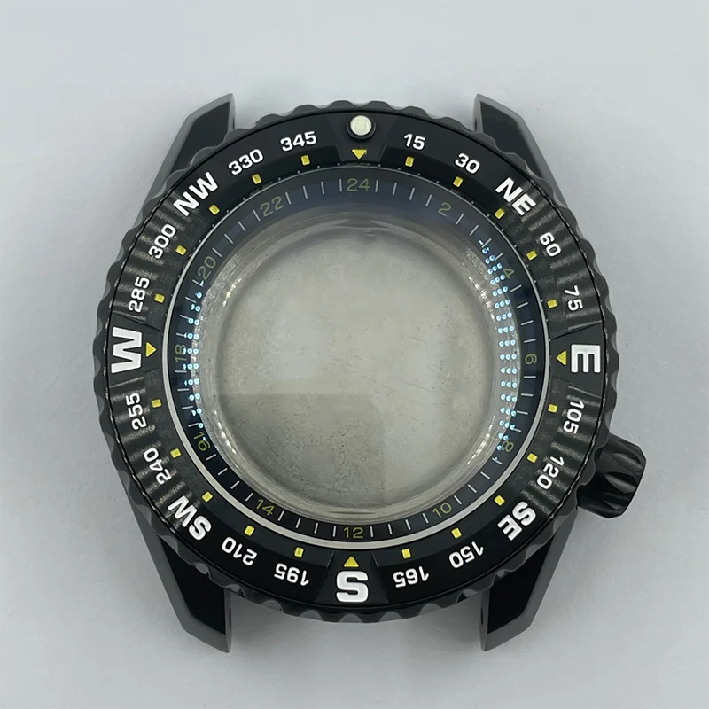 Watch Modify Parts 43.77mm SBDX001 Diver Watch Case Double Arc Sapphire Glass Ceramic Insert Suitable For NH35/36 Movement 20Bar