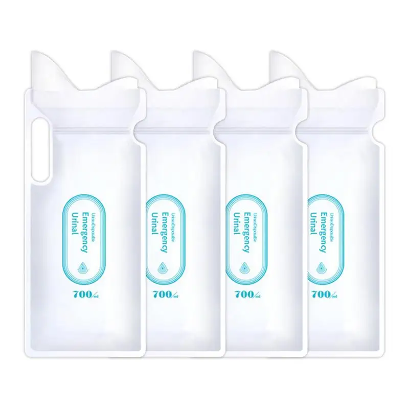

Disposable Urine Bags 4Pcs Unisex Camping Urine Bags For Travel Outdoor Emergency Portable Toilet Pee Bag For Men Women Children