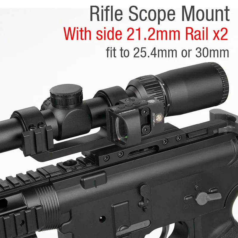 

PPT hunting guns accessories tactical riflescopes double rings mounts 25.4-30mm rifle scope mount for 21.2mm rail GZ24-0202