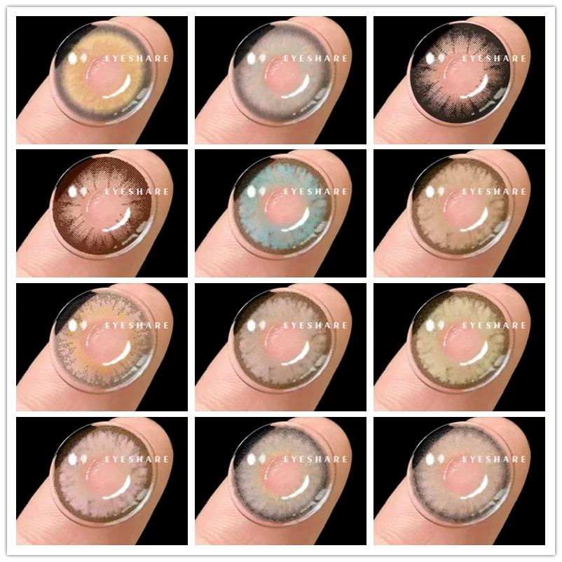 eyeshare color contact lenses for eyes 2pcs cosmetic colored lenses blue green natural lenses contact lens beauty eye makeup free global shipping