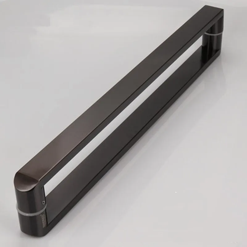 Утолщенная квадратная дверная ручка из нержавеющей стали 304 стеклянная