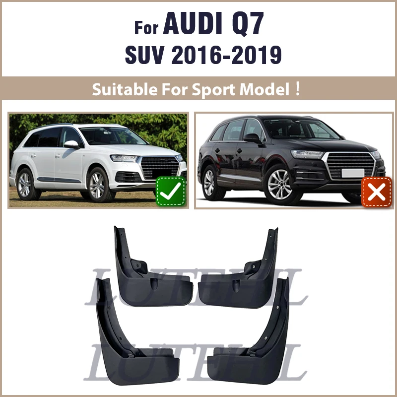 

Передние и задние брызговики для Audi Q7 4M 2016 2017 2018 2019, автомобильные брызговики, брызговики, аксессуары