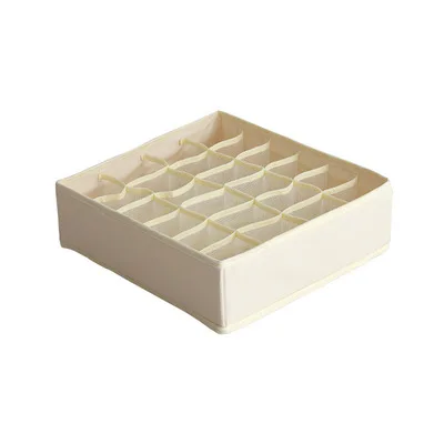 

24 Grid Sock Storage Box Wardrobe Underwear Panties Bra Storage Box Foldable Cabinet Drawer