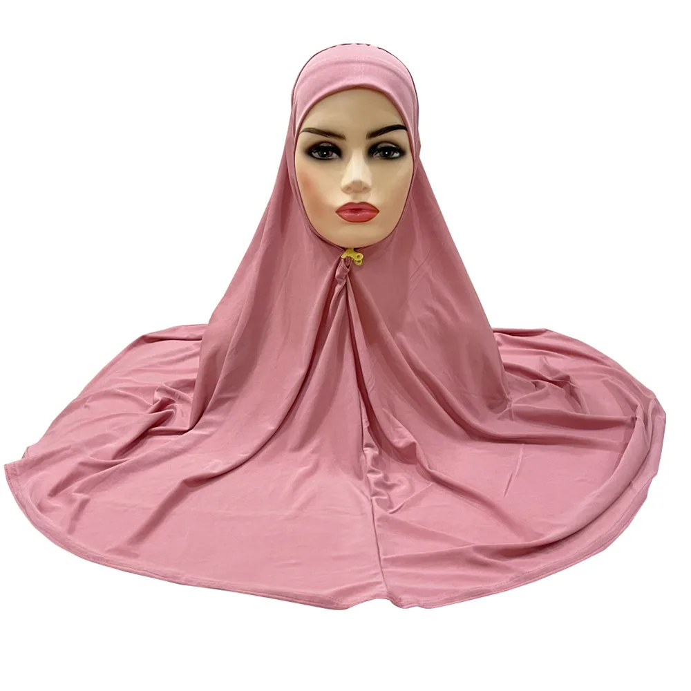 

Large Khimar Women Muslim Hijab Turban Full Cover One Piece Amira Pull On Ready Instant Prayer Burqa Islamic Shawls Ramadan Wrap