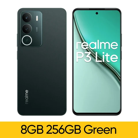 Смартфон Realme P3 Lite, аккумулятор 6300 мАч, зарядка 15 Вт, 6, 67 дюйма, 120 Гц, дисплей, 50-мегапиксельная камера с искусственным интеллектом, восьмиядерный набор микросхем NFC