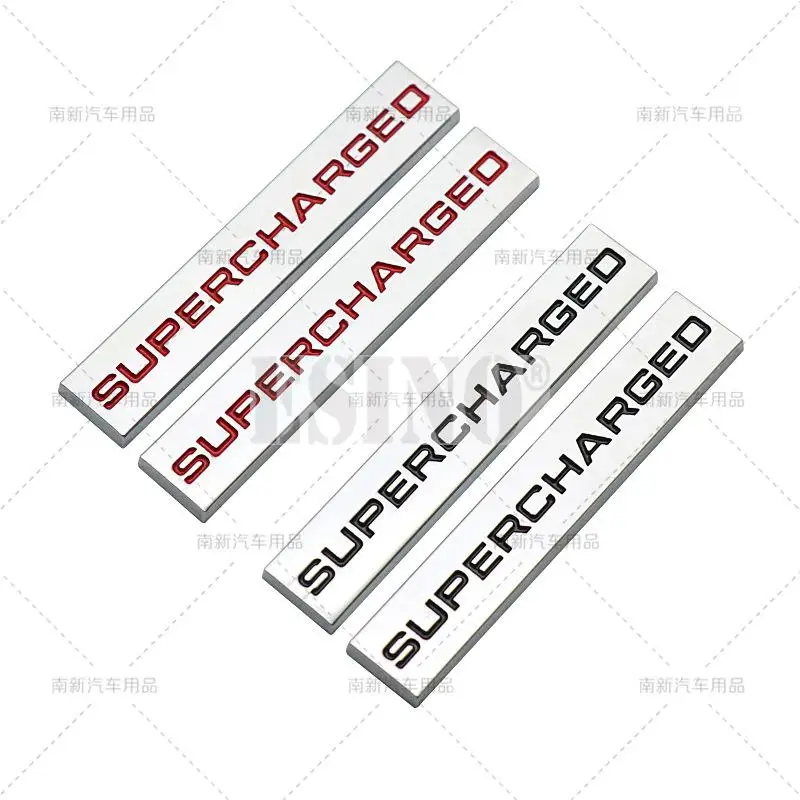 

2 x Автомобильный Стайлинг с суперзаряженным логотипом, 3D металлический хромированный значок-эмблема из цинкового сплава, наклейка, автомоб...