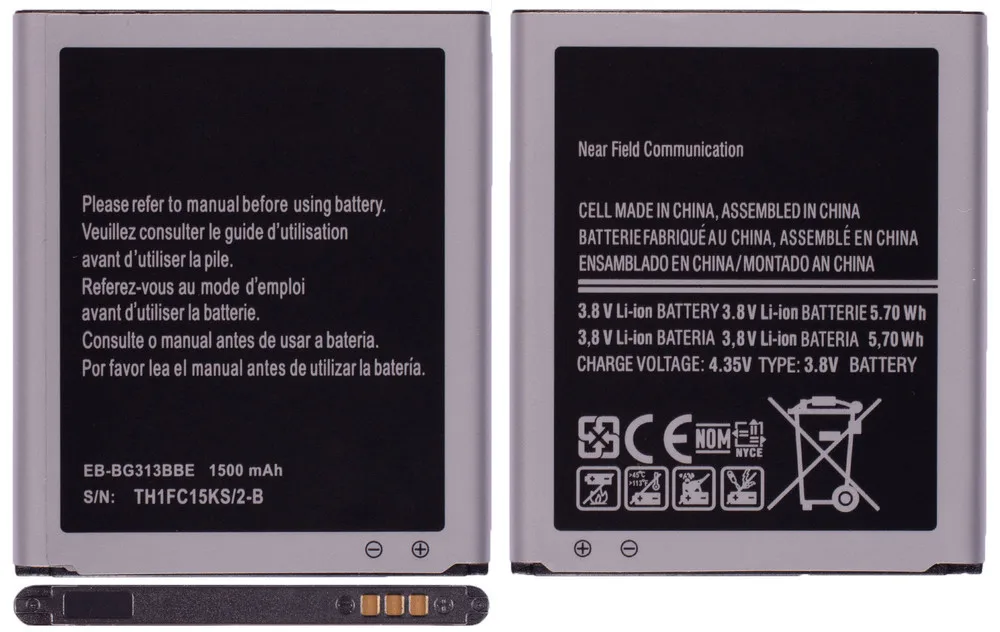 Battery 3 Pin for Samsung Galaxy Ace 4 duos (sm-g313hu/DS) battery cell phone | Mobile Phone Batteries