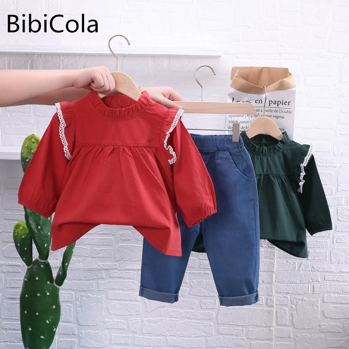 

Toddler Girls Clothes Kids Autumn Long Sleeve Shirt + Jeans Christmas Clothes Girls Outfits Sport Suit Children Clothing set