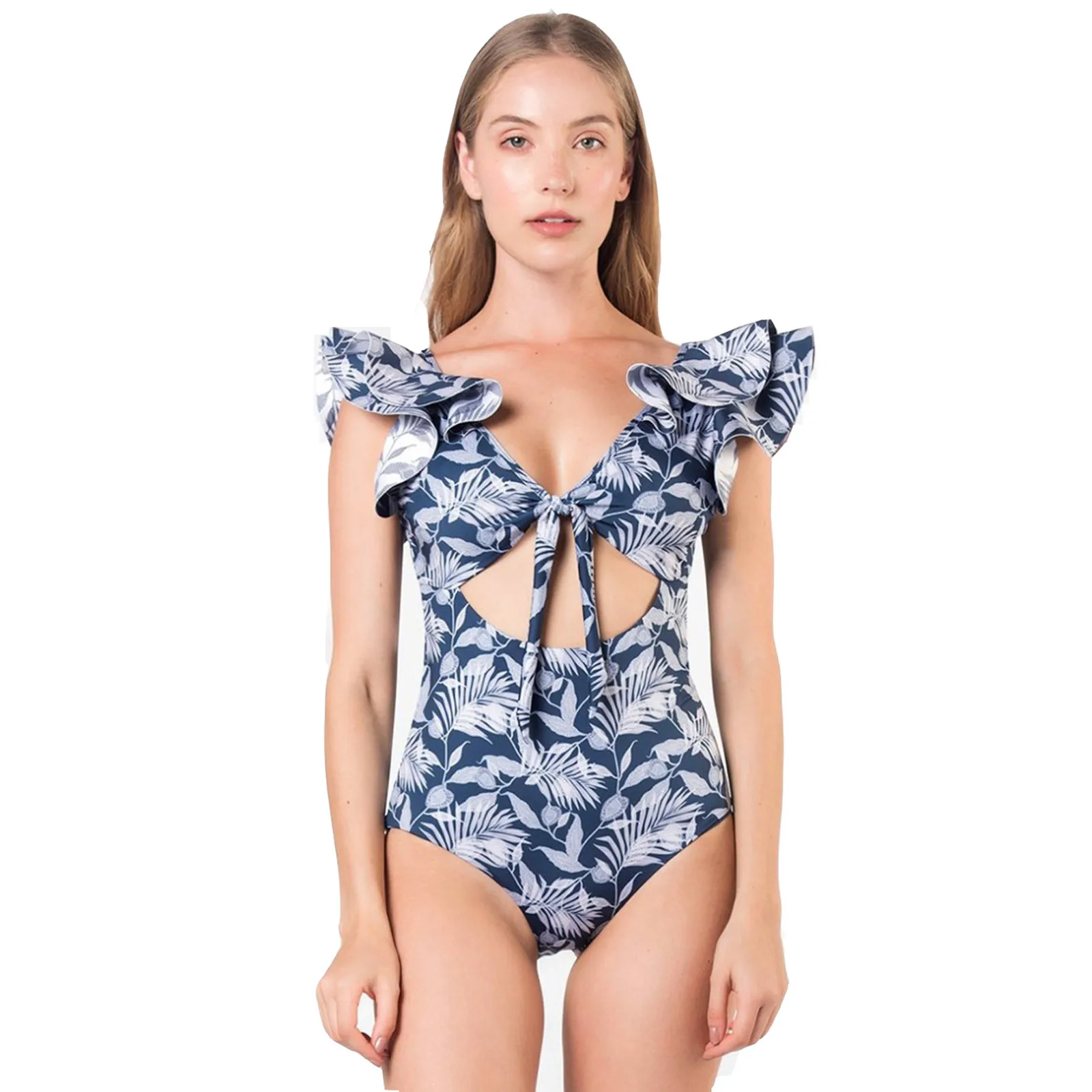 

SwimsuitsPolyesterPrint BeachGirl Women swimsuit Bikini set