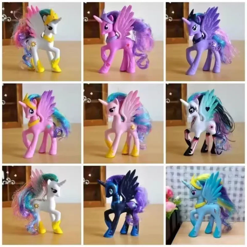 Фото Коллекционные фигурки My Little Pony: Дружба — это чудо, Пинки Пай, Рэйнбоу Дэш, Единорог, 14 см, ПВХ, подарок №2
