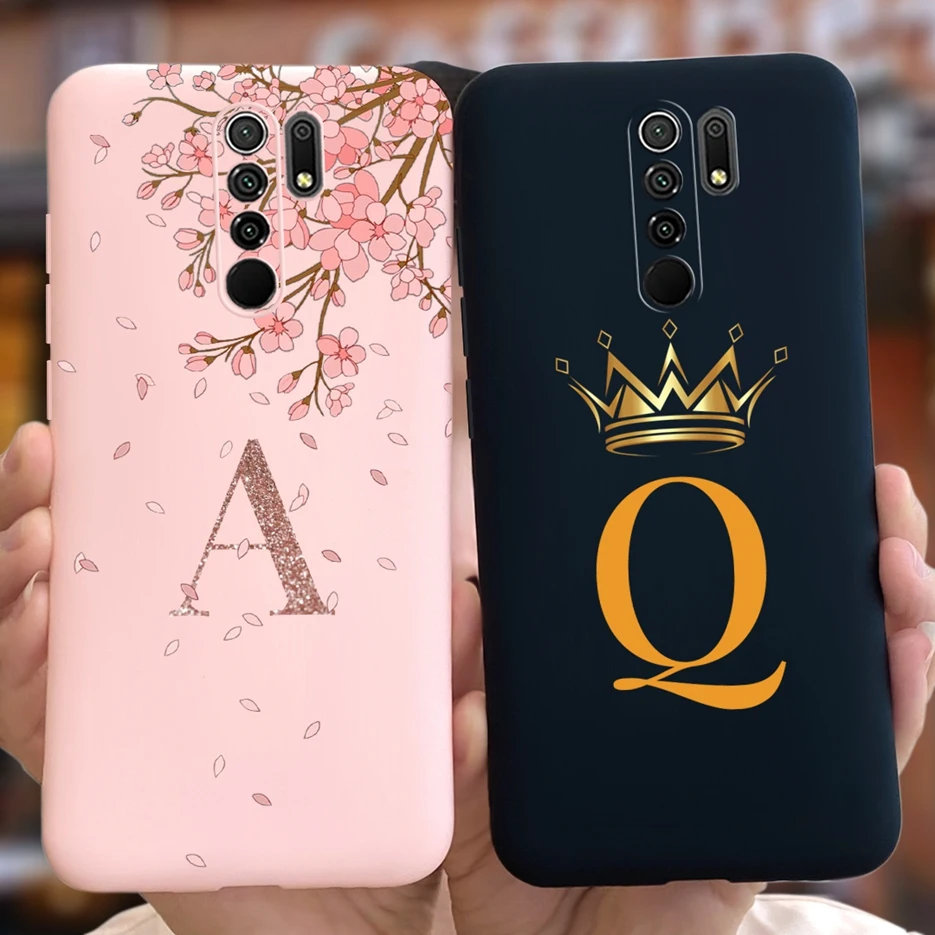Чехол для Xiaomi Redmi 9, чехол для Redmi 9 Prime с милыми коронами и надписью, силиконовый мягкий чехол из ТПУ для телефона Xiaomi Redmi 9 Prime, чехол для Redmi 9