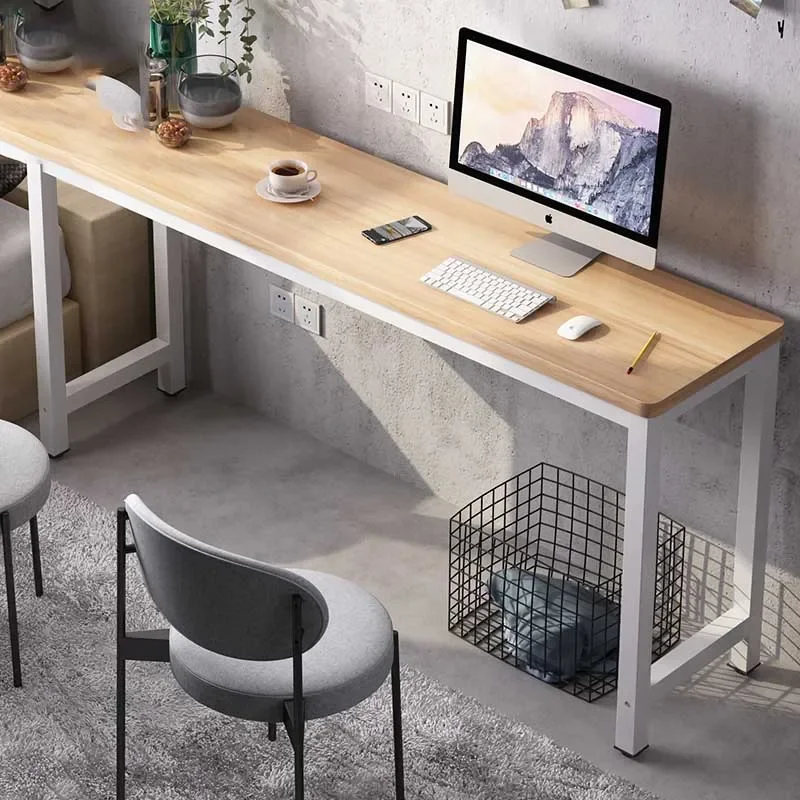 Учебный стоячий стол угловой компьютерный рисунок длинный для спальни