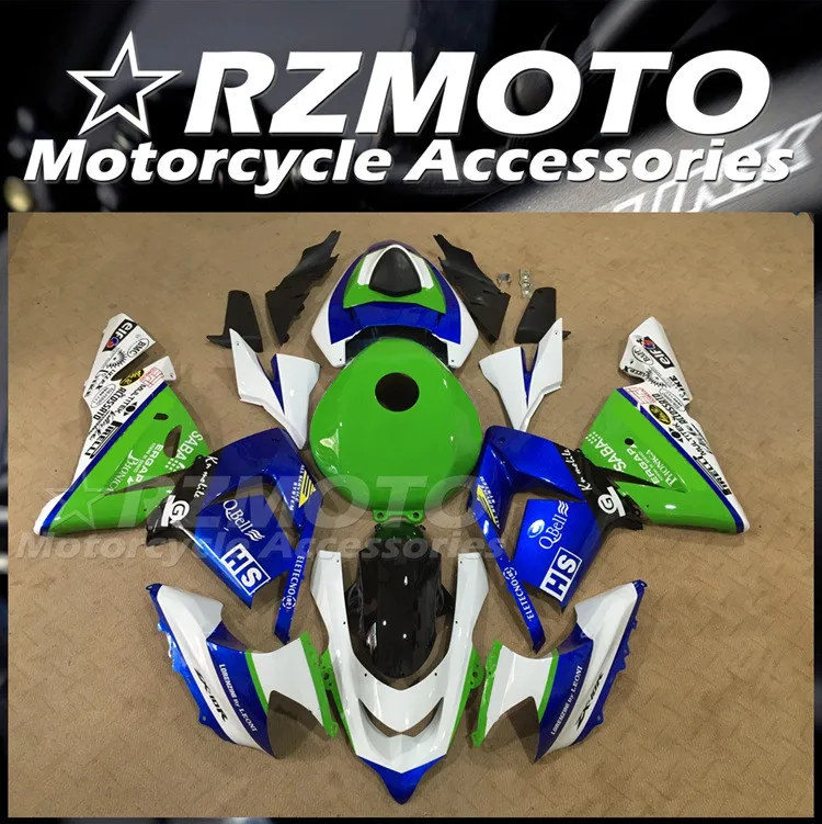

Новый комплект обтекателей для мотоцикла ABS, подходит для Kawasaki Ninja ZX-10R 2004 2005 04 05, комплект кузова зеленого цвета + Крышка Резервуара
