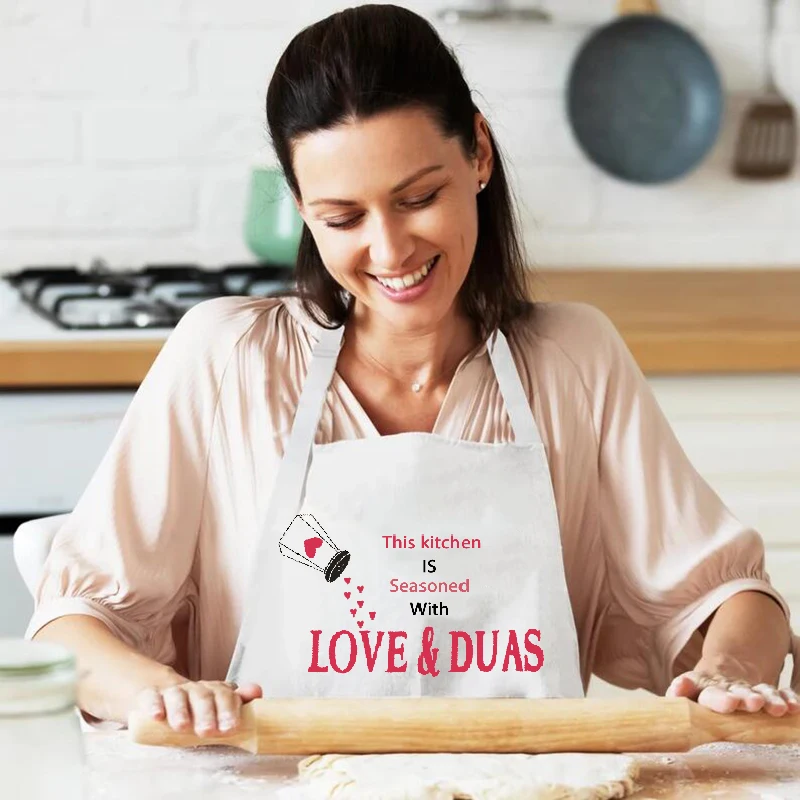 

Эта кухня приправлена с любовью два фартука Мусульманский Исламский ифтар свадебный душ невесты жене подарок на новоселье