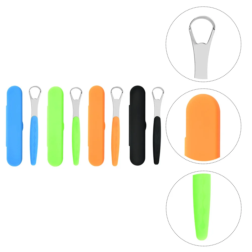 

4 набора, скребки для языка из нержавеющей стали