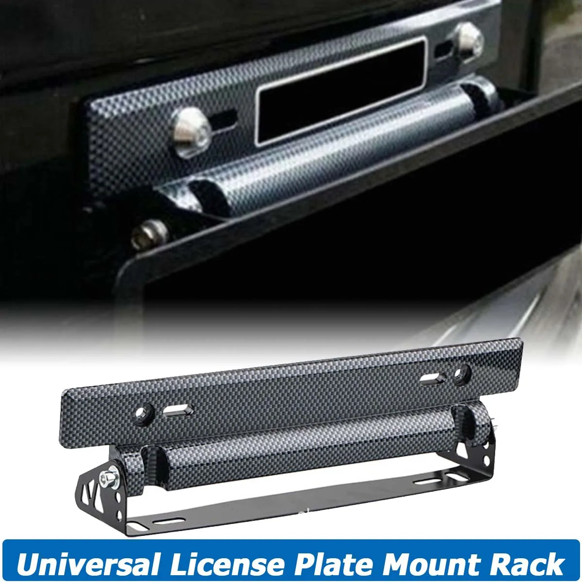 

США Передний Задний бампер номерной знак держатель кронштейн стойка рамка универсальный для автомобиля аксессуары для внедорожников-угле...