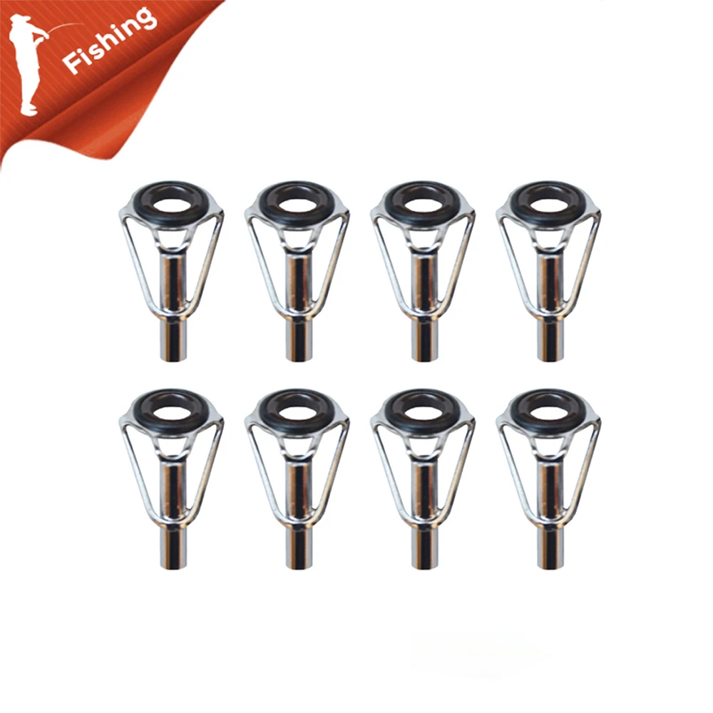 

Fishing Top Rod Guide Ring Line Tip 1.6mm-3.8mm Stainless Steel DIY Eye Rings Pole Repair Kit Replacement Accessories