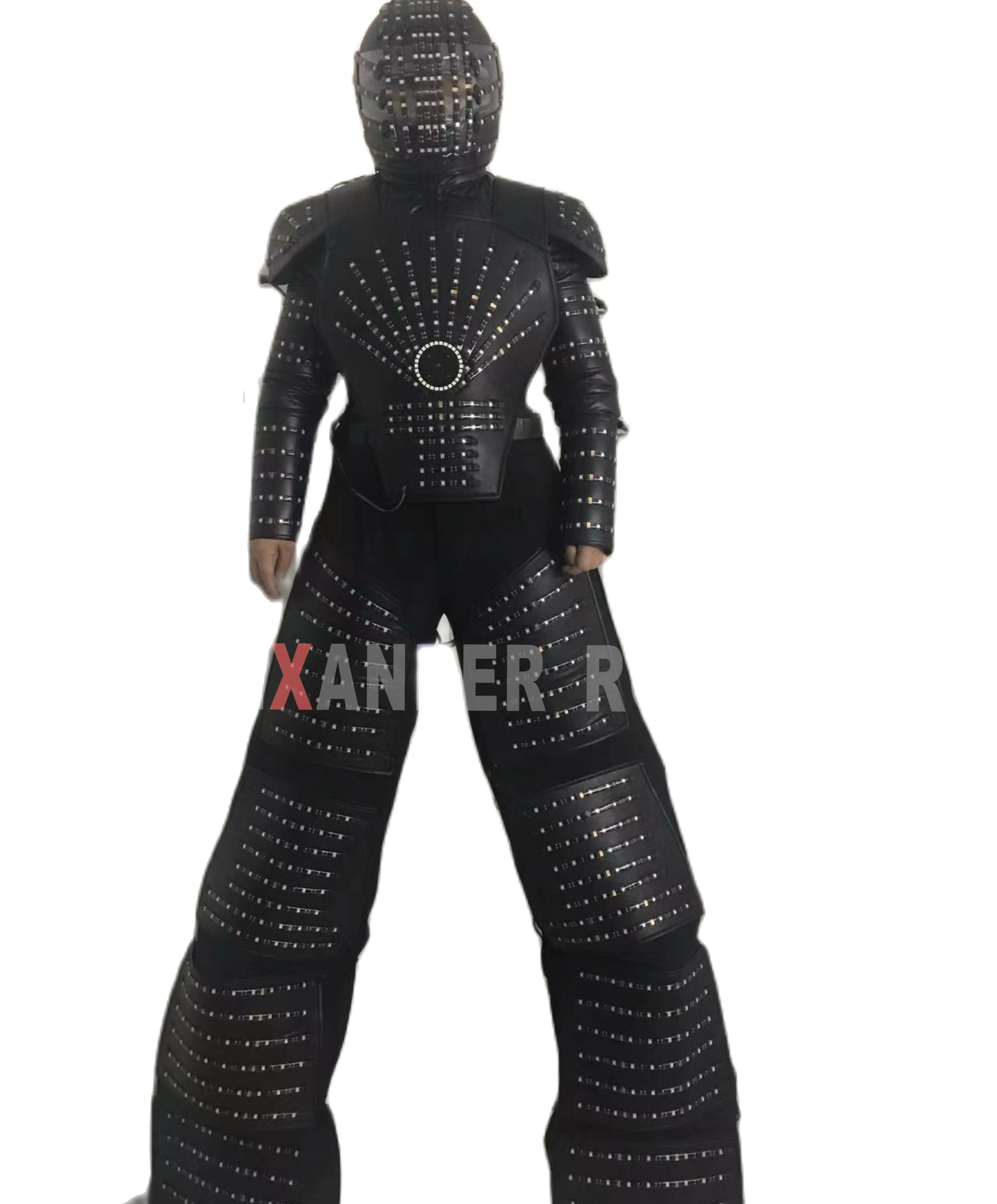 Светодиодные костюмы костюм робота светодиодная одежда на день рождения Женская