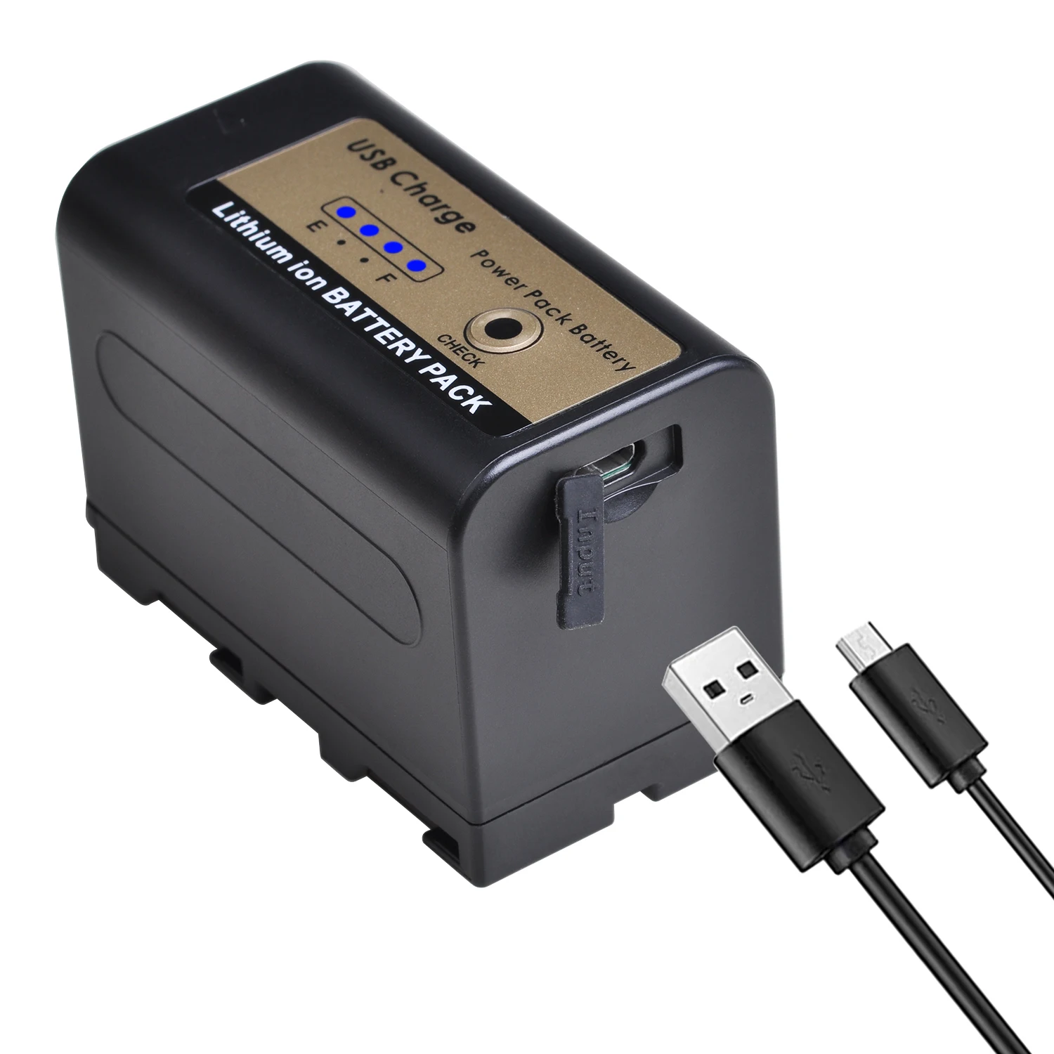 

New 5200mAh USB Output NP-F770 F750 F730 Battery LED Power Indicator Bateria for Sony NP F960 F970 NP-F550 CCD-TRV58 V1J z1