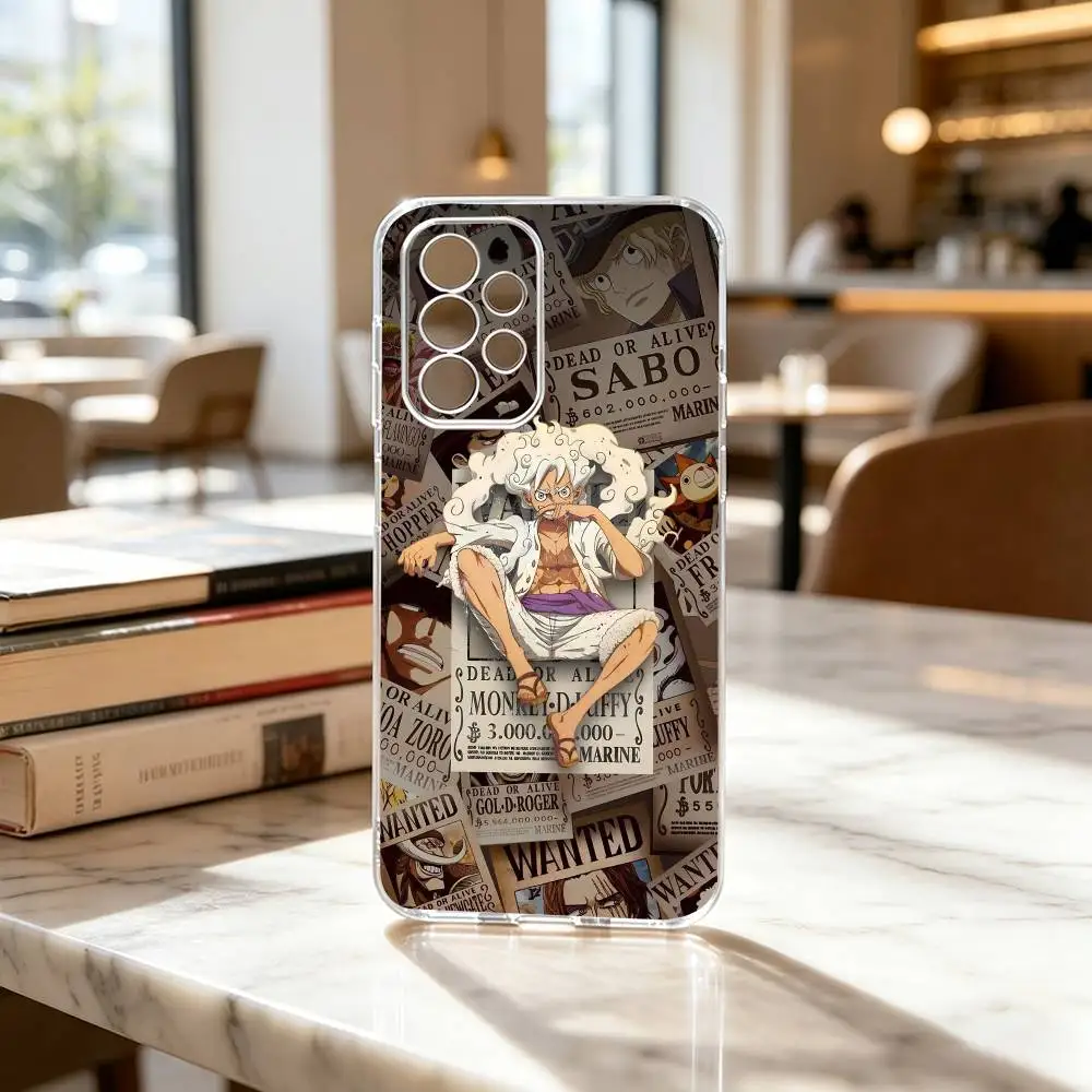 Фото Прозрачный чехол для телефона One Piece Luffy Gear 5 (аниме) для Samsung S25, S24, S21, S22, S23, S30, Ultra, S20, Plus, Fe №5