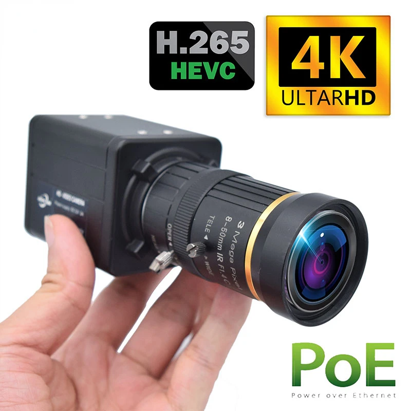 

IP-камера с датчиком POE, камера видеонаблюдения H.265, совместима с Hikvision
