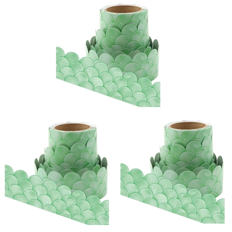 

3X20 м зеленая доска для объявлений с границами Омбре радужные прямые границы украшение для класса или дома и школы