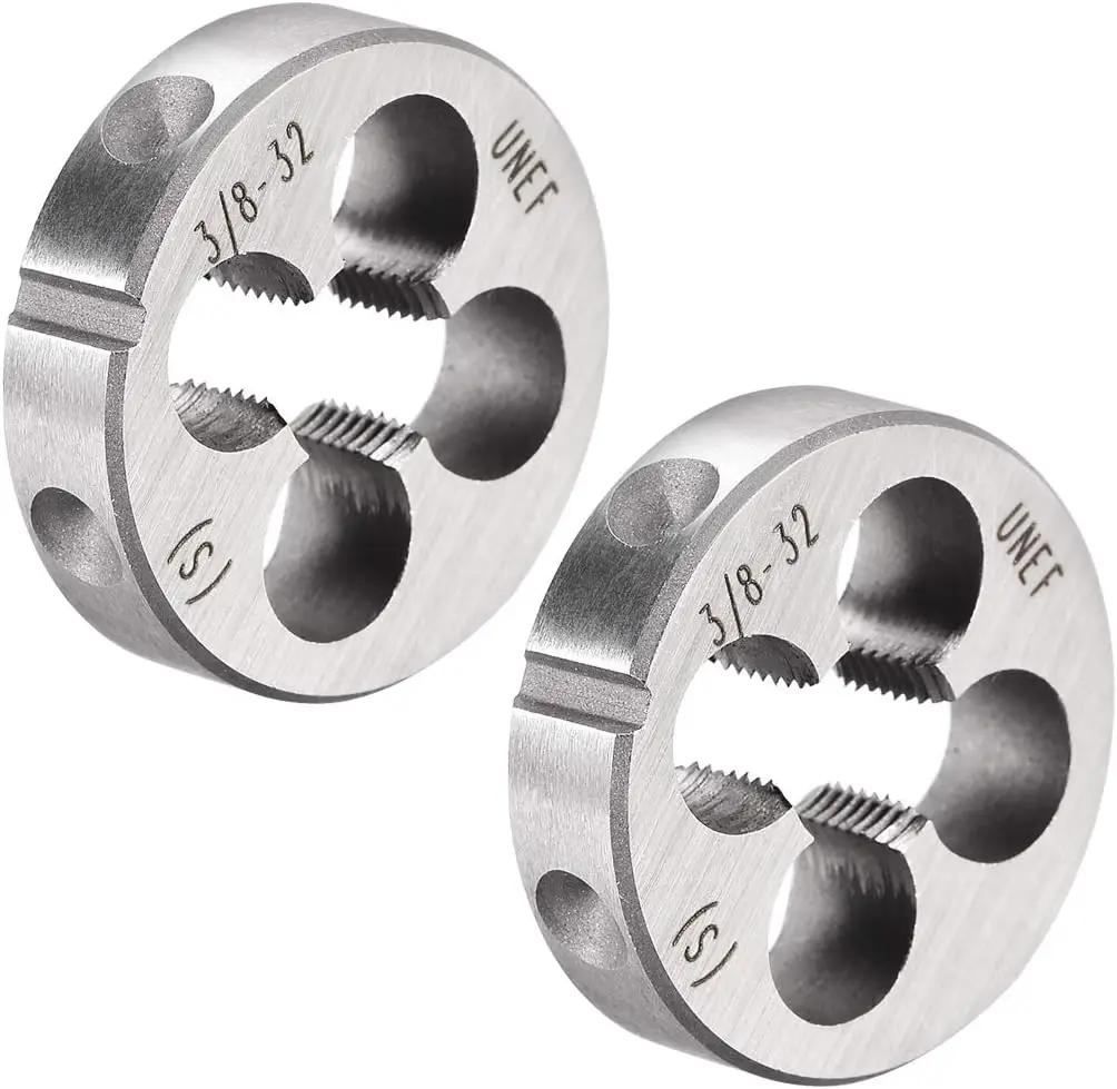 

5/16-32 UNEF Round Die, Machine Thread Right Hand Threading Die, Alloy Tool Steel Screw Thread Cutting Die, 2pcs