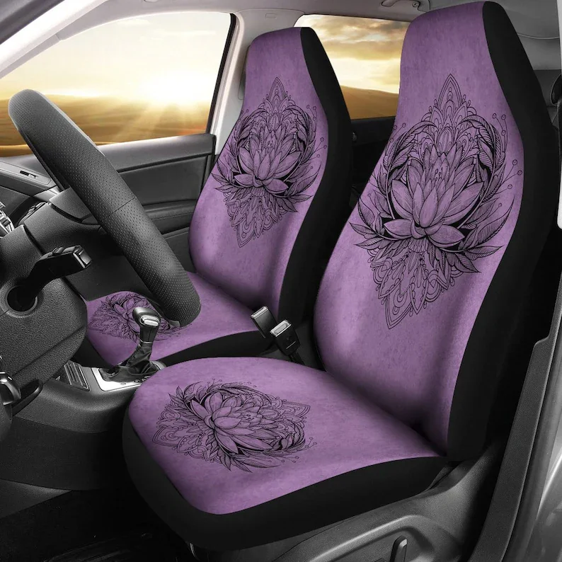 

Car Seat Cover, Lotus Purple, Car Accessories, Hippie Spiritual, Car Covers, Seat Covers, Floral, Printed Car Seats, Gift for He