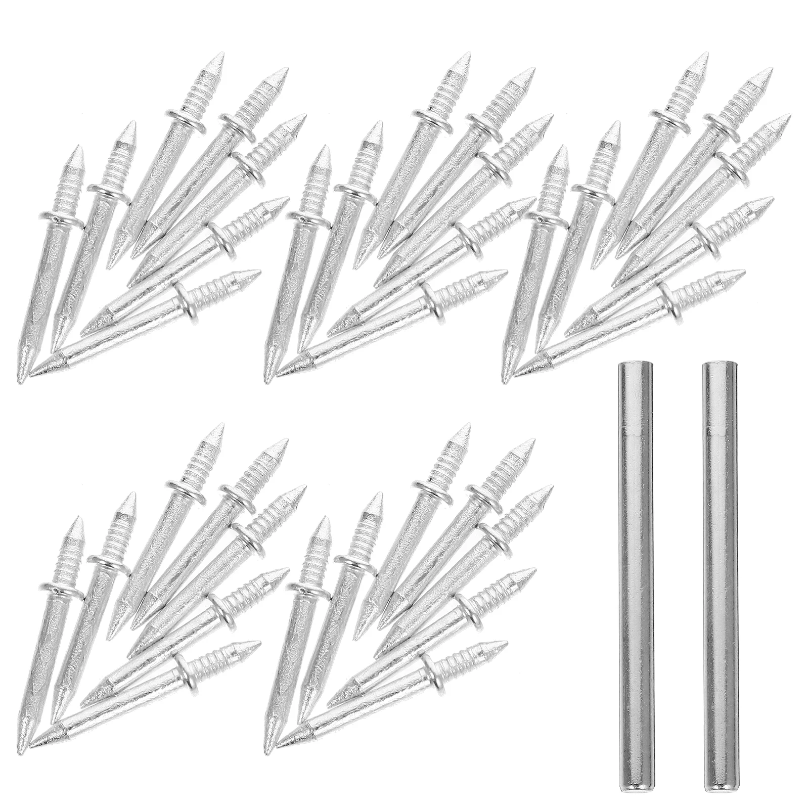 200 шт. маникюрный рукав железные ногти двуглавый остроконечный комплект двойной