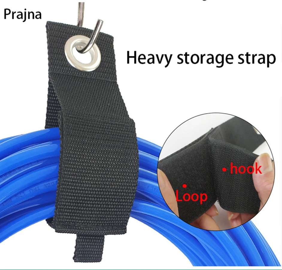 

4 sizes Nylon Heavy Duty Extension Cord Holder Organizer Hook Loop Storage Cable Strap Garage Hose Rope Wrap Hanger Hook Hose