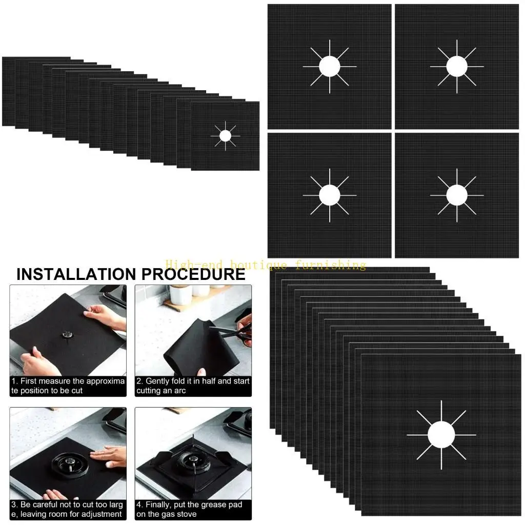 Фото L9NB 4/16PCS GAS Pook Word Suards, 0,12 мм повторно используемые горелки покрывают защитники от разливов и брызг №1