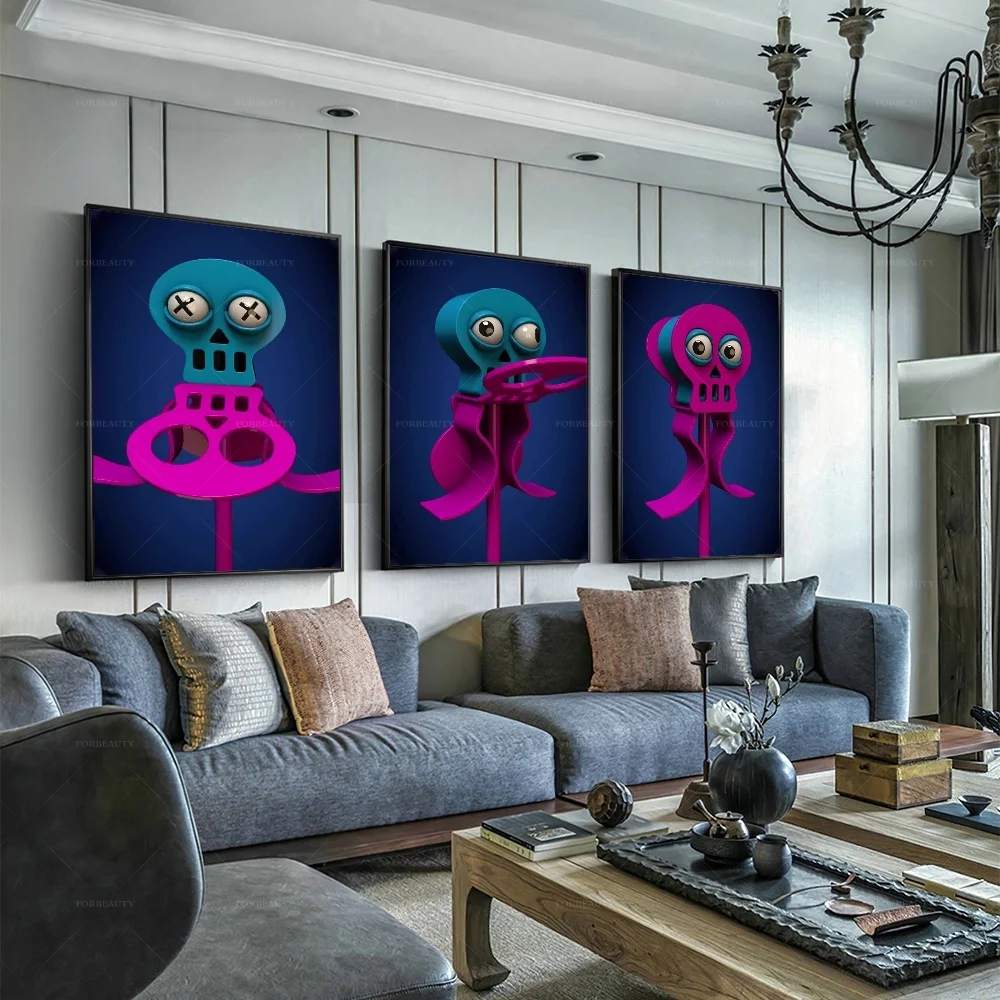 

Forbeauty розовая гримаса абстрактные Масляные картины распылительная печать холст живопись для спальни настенное искусство