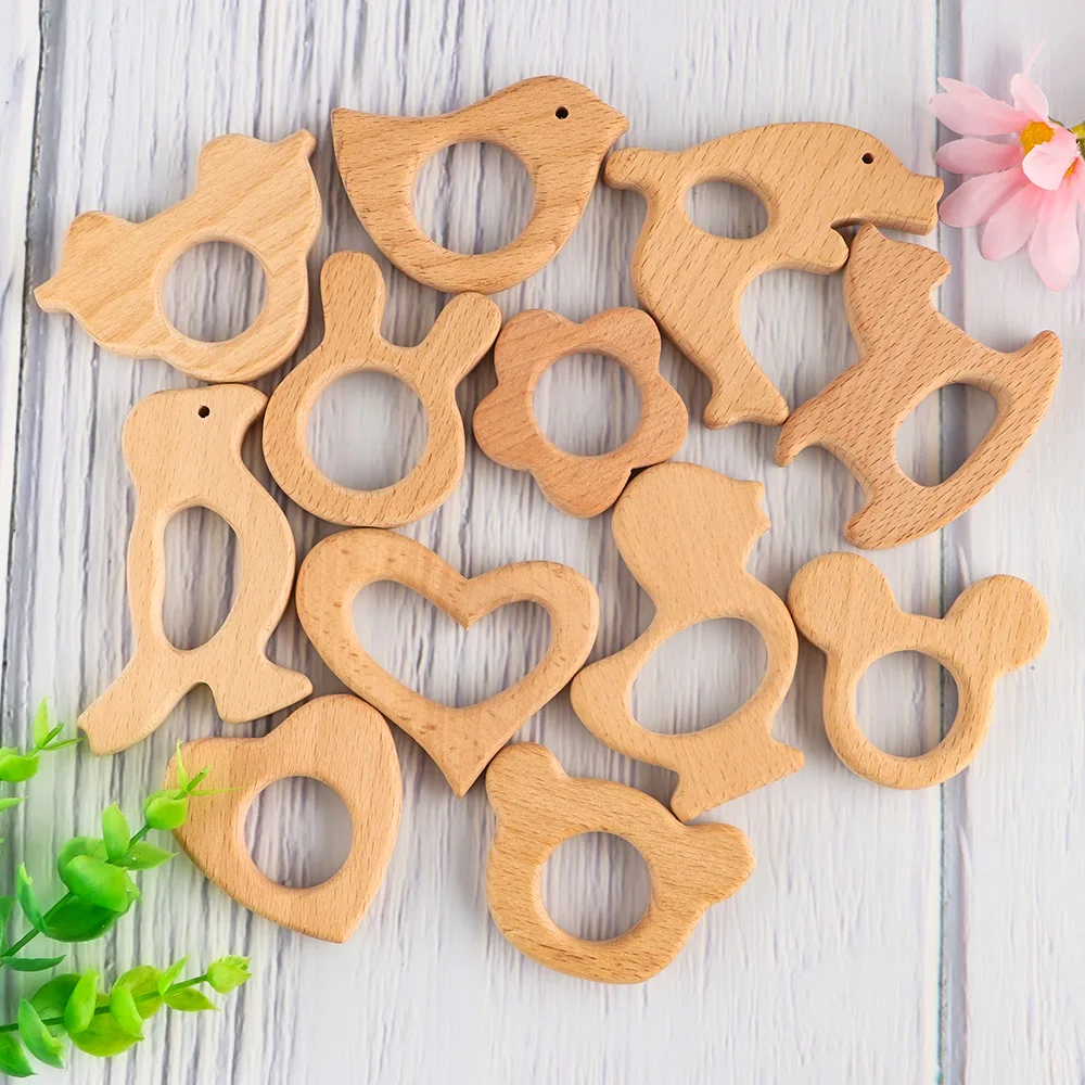 1/5 шт. цепочка-пустышка из натурального бука