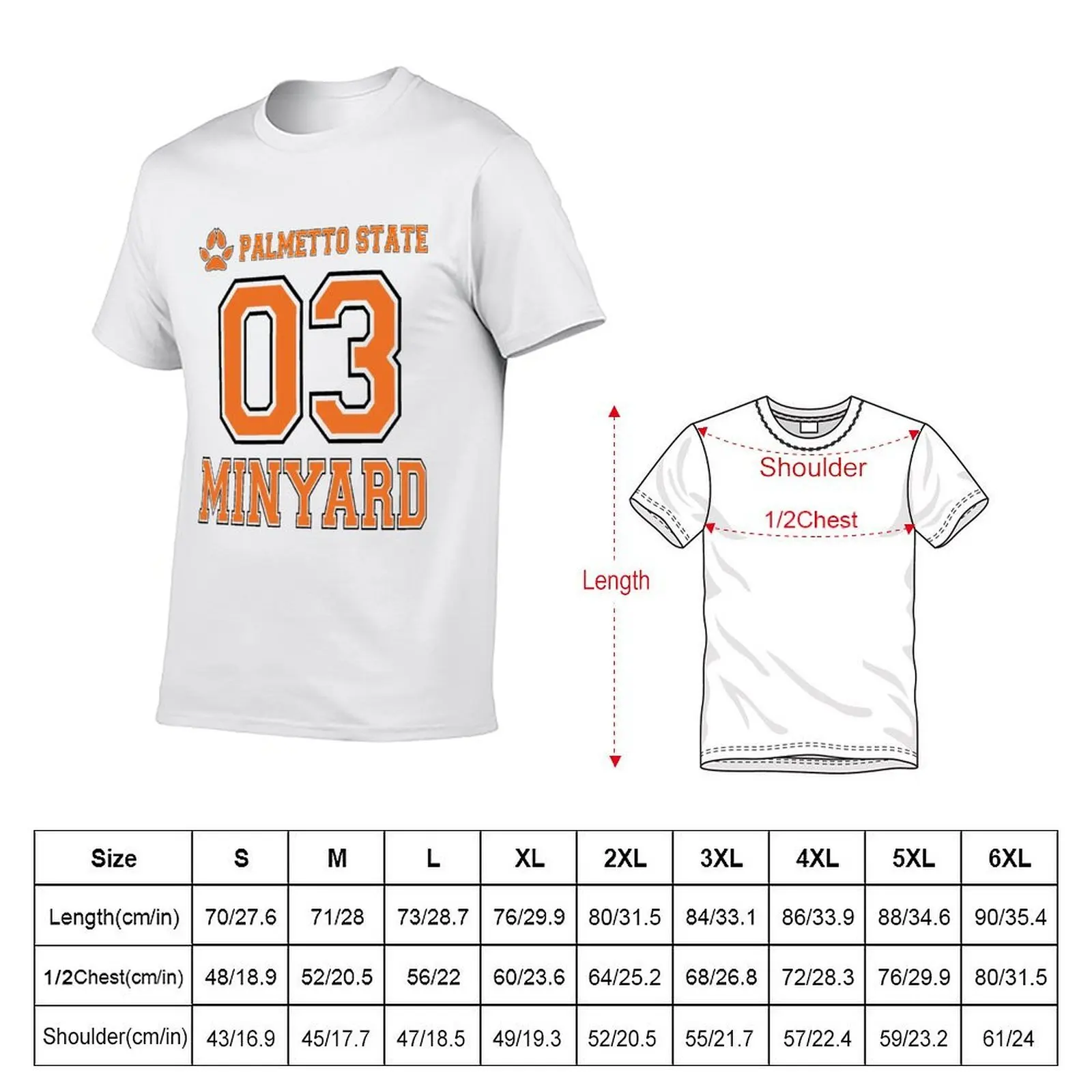 Фото Футболка Exy AFTG Andrew Minyard 03 Palmetto State Jersey T-Shirt Worker Basic с короткими рукавами №2