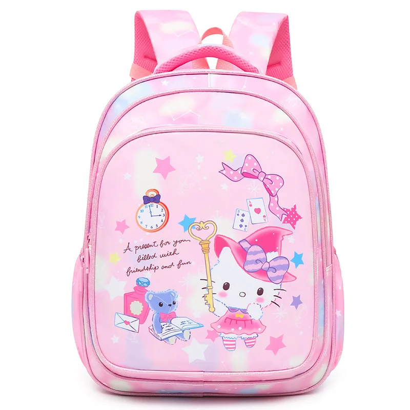 Новый детский рюкзак Hello Kitty для начальной школы 1-3 класс вместительный рюкзак для девочек милый рюкзак с мультяшным принтом