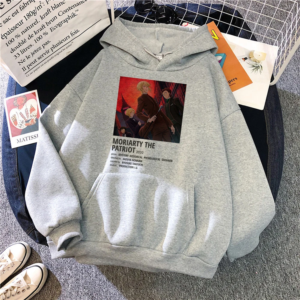 

Женские толстовки Moriarty the Patriot, зимний топ с длинным рукавом 90-х, забавные толстовки, женская одежда в Корейском стиле