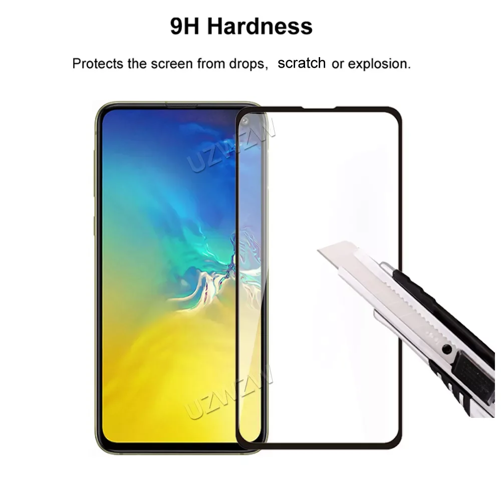 For Samsung Galaxy S10e Camera Lens Protecting Film & Full Coverage Protective Tempered Glass Phone Screen Protector
