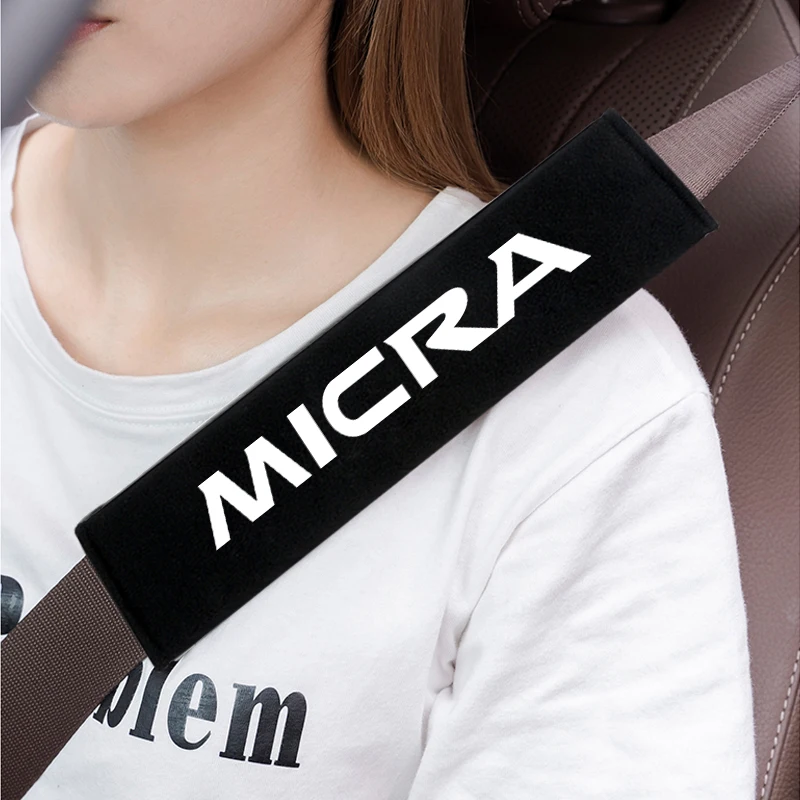Car Safety Belt Protect Shoulder Pad Vehicle Cotton wool Seat Cushion for Nissan Micra car accessories |