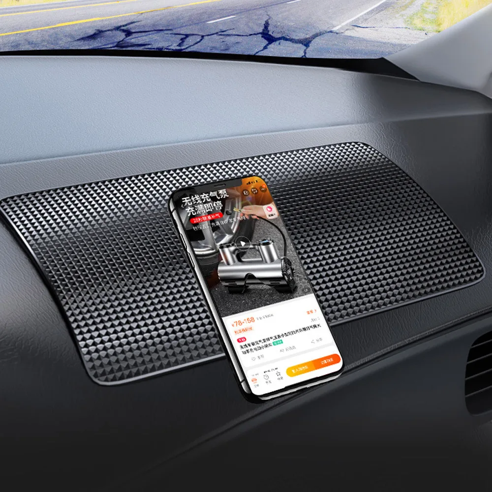 

Car Dashboard Sticky Anti-Slip PVC Mat Auto Non-Slip Sticky Gel Pad Car Styling Interior For Phone Sunglasses Holder