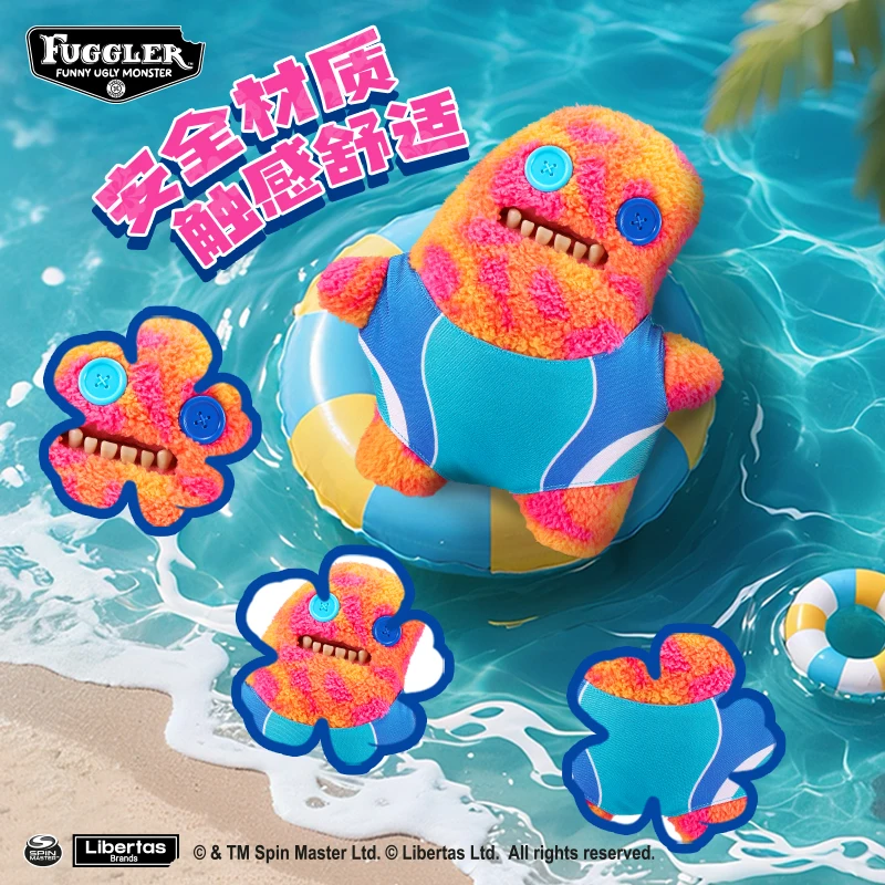 Фото Коллекция мягких плюшевых игрушек Fuggler Vacay Vibes: Монстры с зубами, уродливо-милые, мультяшные фигурки, подарки для детей №3