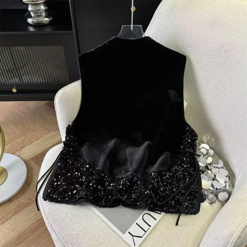 Женский бархатный жилет ASAPGOT