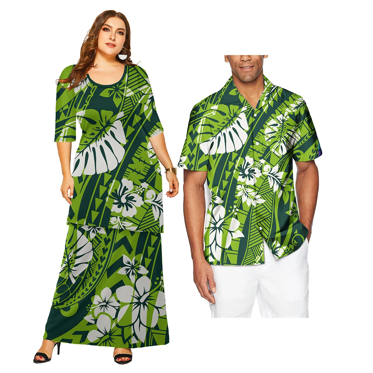 Винтажное полинезийское Самоа этнический принт на заказ большие размеры женские