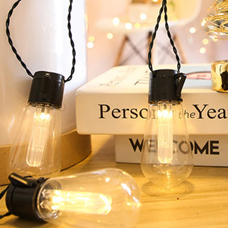 

IP65 Waterproof Patio Lamp Holiday Garland for Vegetable Garden Furniture LED Solar String Lights Outdoor Decoration Light Bulb