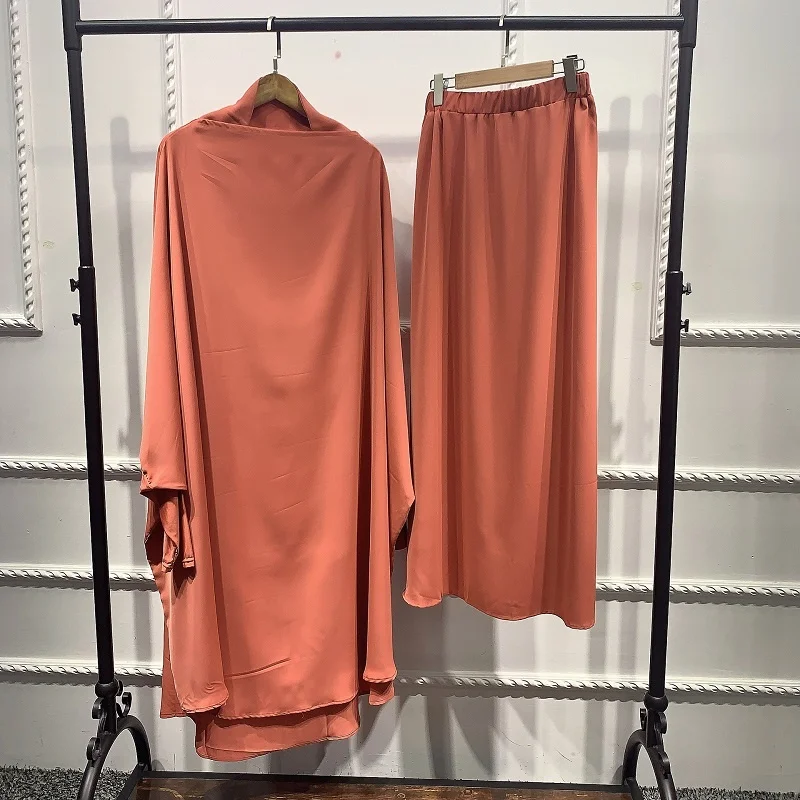 Hotsale Women Hooded Muslim Hijab Dress Eid Prayer Garment Jilbab Abaya Long Khimar Full Cover Ramadan Gown Abayas Islamic Cloth