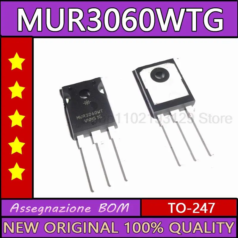 

Новый импортный Диод Быстрого Восстановления Mur3060wtg 30 А 600 в
