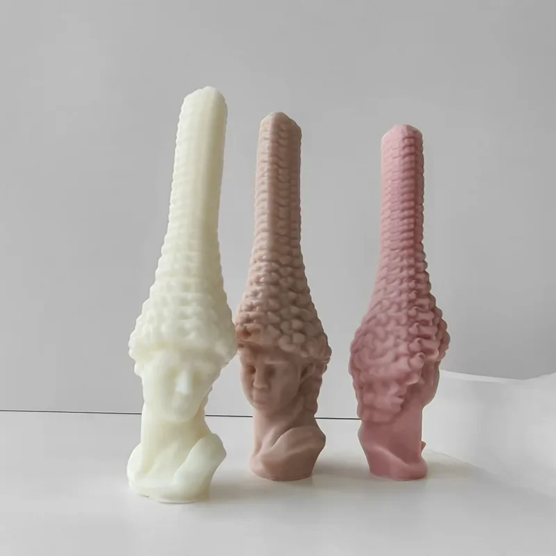 Силиконовая форма в виде головы Давида сделай сам гипс свечи портрет ручная